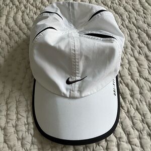 Nike White and Black Dri-FIT Cap